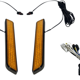 LED Fork Light - Amber - Black