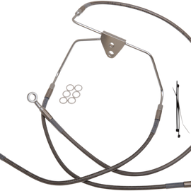 Brake Line - Front - +10" - Touring - Stainless Steel