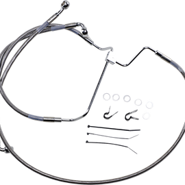 10" Brake Line - Front - Stainless Steel - 14-16FLHT