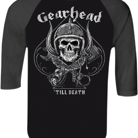 Gearhead Raglan T-Shirt - Gray/Black - XL