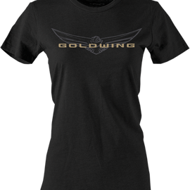 Women's Goldwing Sketched T-Shirt - Black - Medium