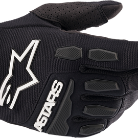 Youth Full Bore Gloves - Black - Small