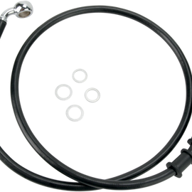 Brake Line - Front - Black - +4"