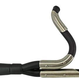 Assault 2:1 Exhaust - Black/Stainless Steel - '07-'17 Softail