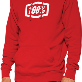 Icon Pullover Hoodie - Red - Medium