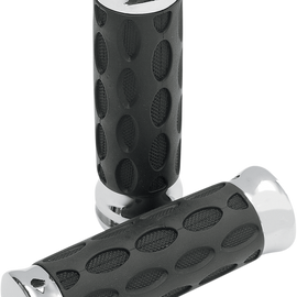 Chrome/Rubber Hotop Grips for TBW