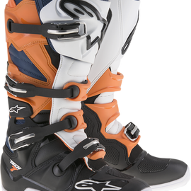 Tech 7 Boots - Black/Orange/White - US 7