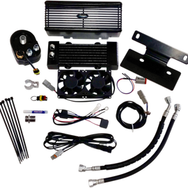 Oil Cooler Kit - Black - Below Regulator Mount0947