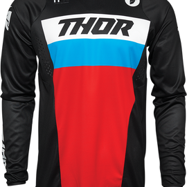 Pulse Racer Jersey - Black/Red/Blue - Small