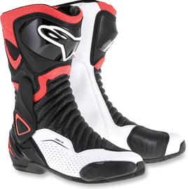 SMX-6 v2 Vented Boots - Black/White/Red Fluorescent - US 3.5 / EU 36