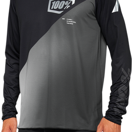 R-Core-X Long-Sleeve Jersey - Black/Gray - 2XL