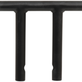 Flat Black 6" T-Bar Handlebar w/ Dimples