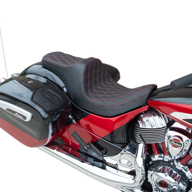 Predator III Seat - Forward Positioning - Double Diamond - Red