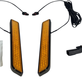 LED Fork Light - Amber - Black