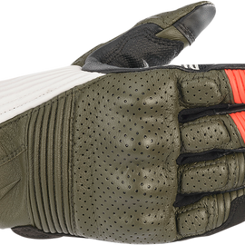 KEI Gloves - Green/Black/White/Red - Large