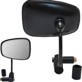 Mirror - Bar End - Semi-rectangular - 7/8"