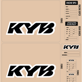 KYB Decal Kit - Black