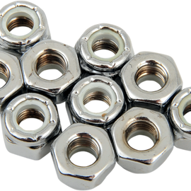 1/4-28 Chrome Nylon Nut