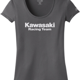 Women's Kawasaki Racing T-Shirt - Charcoal - Large