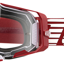 Armega Goggles - Oversized Deep Red - Clear