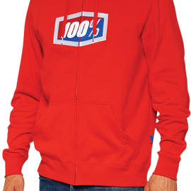 Official Fleece Zip-Up Hoodie - Red - 2XL