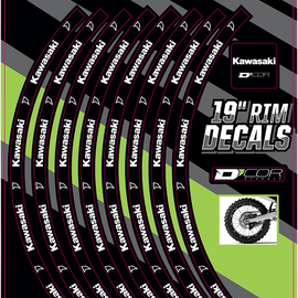 Rim Decal - Kawasaki Logo - 19" Rear