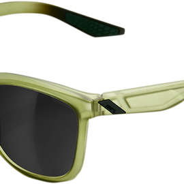 Hudson Sunglasses - Olive - Black Mirror