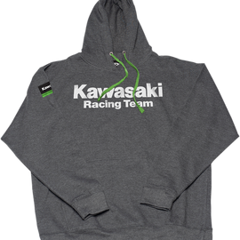 Kawasaki Team Hoodie - Charcoal - Large