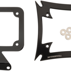 Maltese License Plate Frame with Bracket - Gloss Black