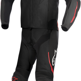 GP Pro 2-Piece Leather Suit - Black/Red - US 40 / EU 50