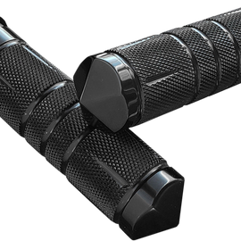 Grips - Knurled - Diamond - TBW - Black