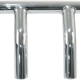 Chrome 4" T-Bar Handlebar w/ Dimples