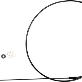 Brake Line Upper Indian Stainless Black