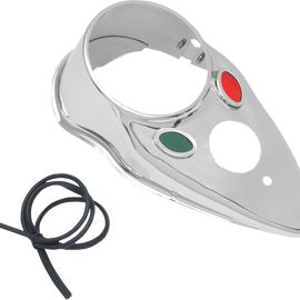 Cat Eye Dash Cover - Chrome