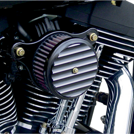 Fin Air Cleaner - Black - Twin Cam