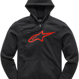 Ageless 2 Zip Hoodie - Black/Red - Medium