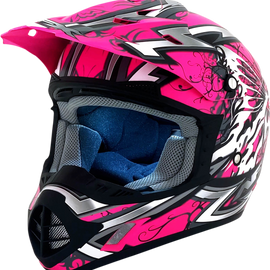 FX-17 Helmet - Butterfly - Matte Hot Pink - Medium