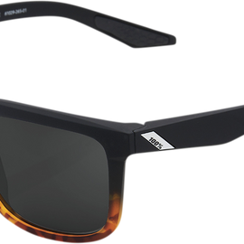 Blake Sunglasses - Soft Tact Fade Black/Havana - Black Mirror
