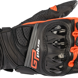 GP Plus R v2 Gloves - Black/Red - Large