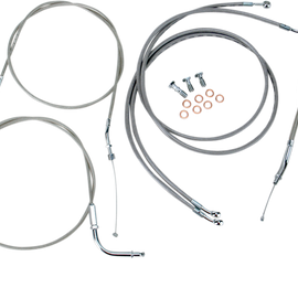 Cable Line Kit - 12" - 14" - '99 - '03 Roadstar - Stainless Steel