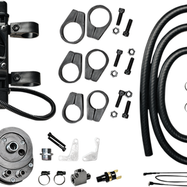 Oil Cooler Kit - Vertical Frame-Mount - Fan-Assisted