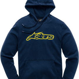 Blaze Hoodie - Navy/Yellow - Large