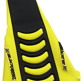 Double Grip 3 Seat Cover - Black/Yellow - Suzuki