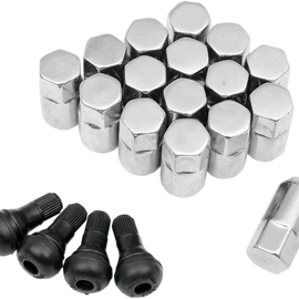 Lug Nut - 3/8" - Chrome - 16 Pack