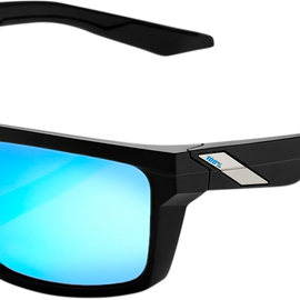 Daze Sunglasses - Matte Black - Blue Mirror