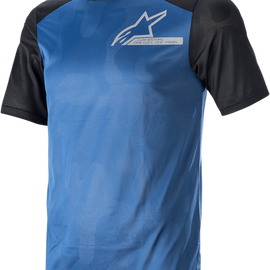 Alps 4.0 V2 Jersey - Short-Sleeve - Blue/Black/Silver - XL