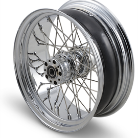 Rear Wheel - 40 Spoke - Single Disc/No ABS - Chrome - 17"x6.00" - '08-'10 FXST